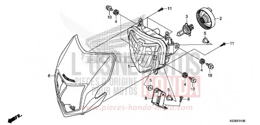 PROJECTEUR (CRF250L/LA) CRF250LAH de 2017